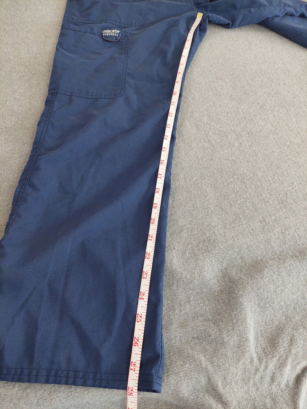 Lot of 2 Cherokee Workwear Professionals Navy Blue Scrub Pants Petite Small - Picture 5 of 10
